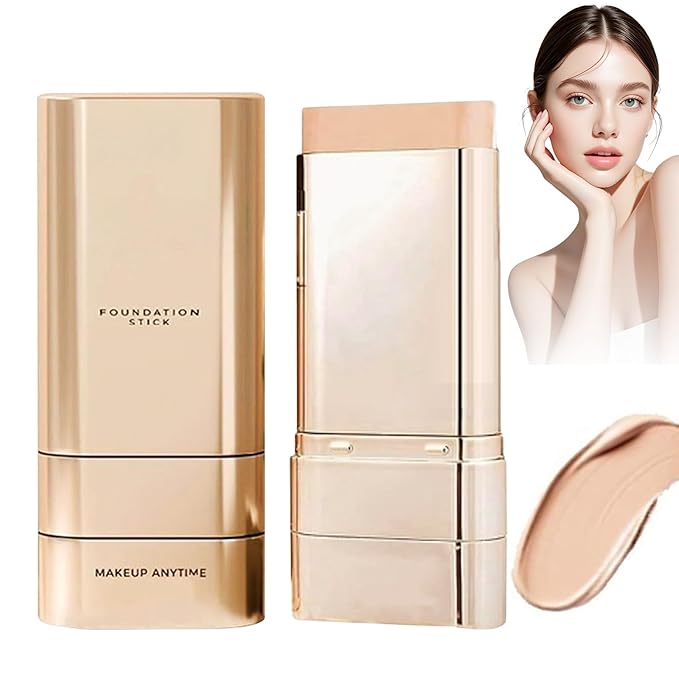 2026 New Luminous Dual-Ended Concealer Foundation Stick,Multi-use Double Head Foundations Make up Sticks, Foundation Stick Korean 3 in 1,Sweat-Proof for All Skin Types (Natural Color)