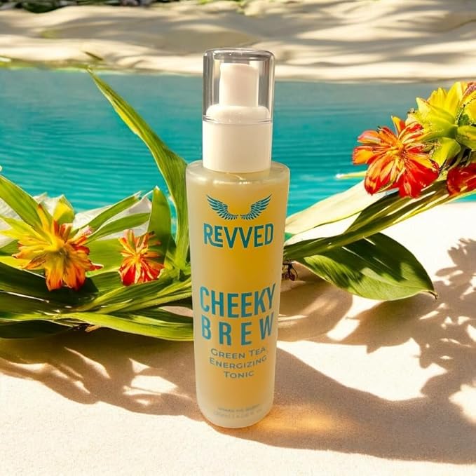 Cheeky Brew Energizing Green Tea Face Tonic: This Product is Also affectionately referred to by Our Company as The “I Love Myself Mist.”