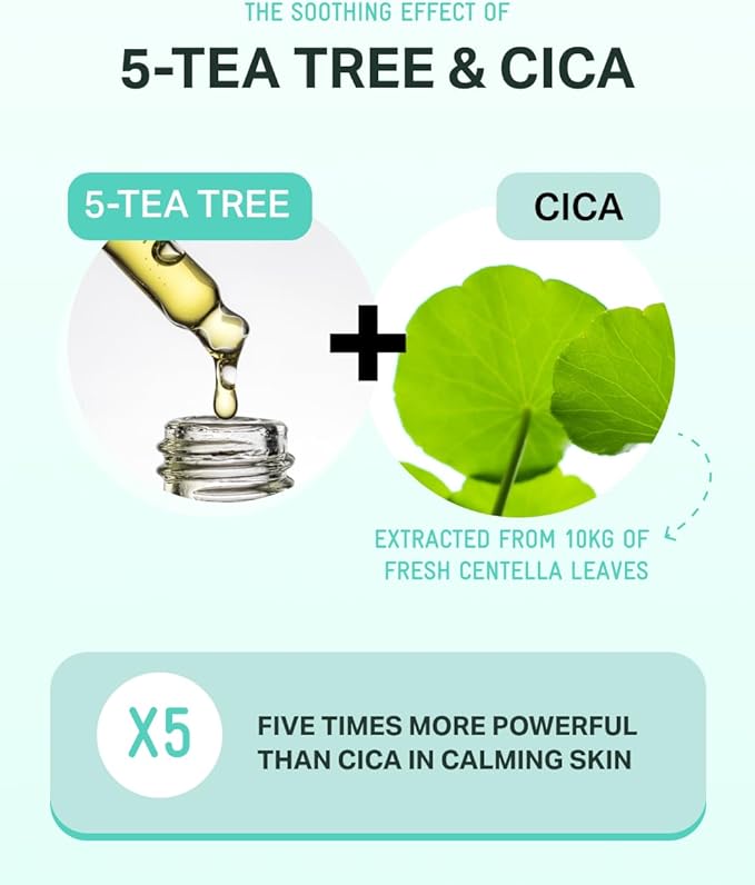 BRING GREEN Tea Tree CICA Soothing Toner | Mild Daily Skincare Routine for Cooling and Hydrating Effect (8.5 Fl. Oz., 250ml)