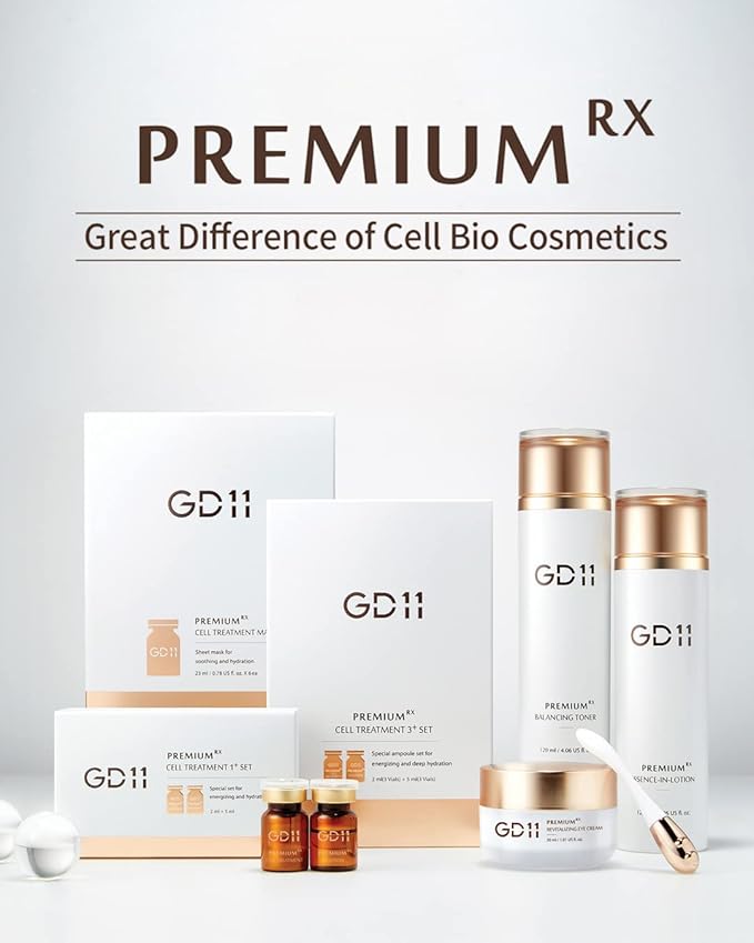 GD11 Premium RX Balancing Toner with Hyaluronic Acid for Sensitive, Dry, Aging Skin | Anti-aging | Premium Home Care | Deep Moisturizing Facial Toner | 4.40 fl.oz | K-Beauty