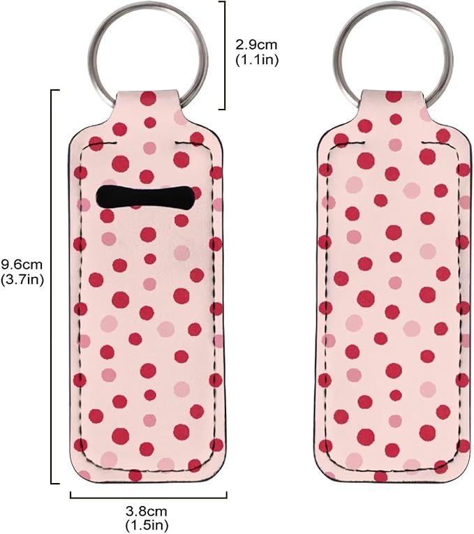 Pensura Chapstick Holder Keychain Fashion 5 Pcs Car Keychain Holder Portable Chapstick Holder Keep from Scratched and Dust