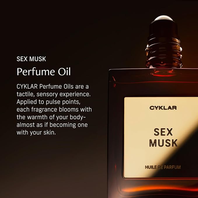 CYKLAR Perfume Oil for Skin – Sex Musk Scent – Seductive Perfume Fragrance with Rose, Tonka Bean & Musk Notes – Travel-Friendly 30ml