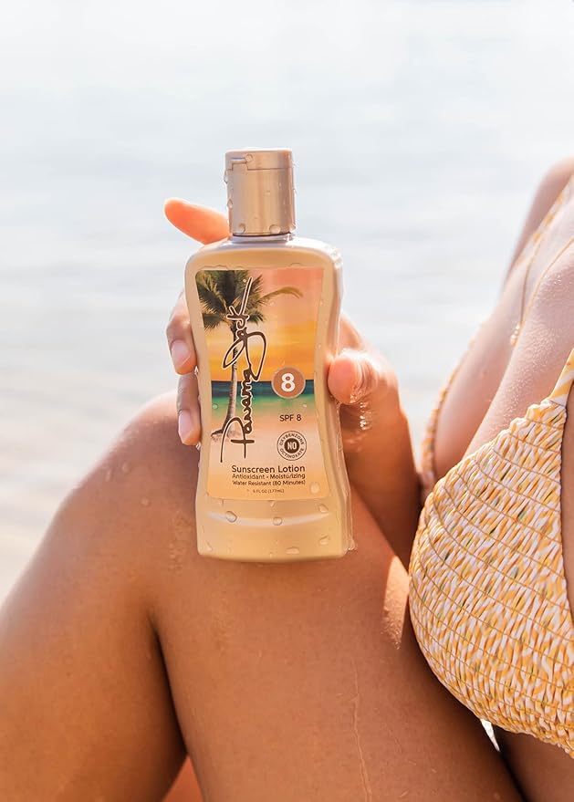 Panama Jack SPF 8 Sunscreen Lotion and SPF 45 Lip Balm Bundle