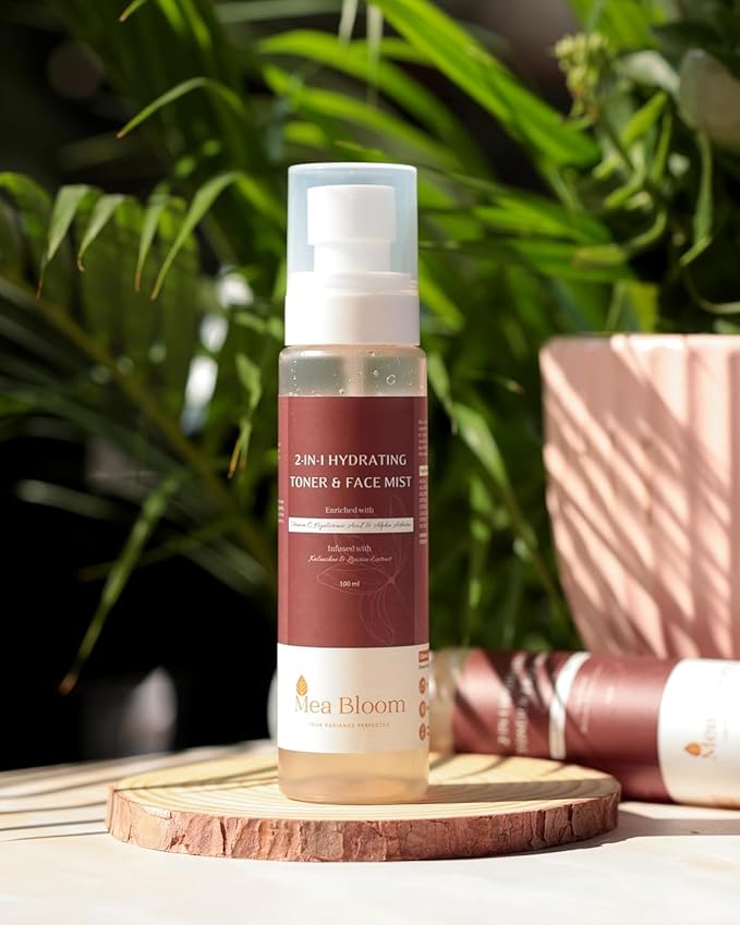BEMT 2-in-1 Hydrating Toner & Face Mist | Alcohol-Free | Helps Improve The Appearance of Pores & Skin Tone | Refreshing, Soothing Formula with Vitamin C, Hyaluronic & Botanical Extracts 100 ml