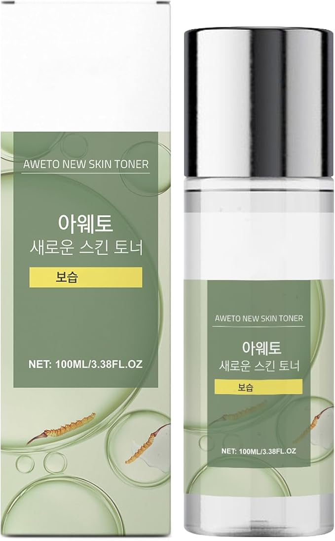 Cordyceps & Hyaluronic Acid Firming Facial Toner, with Aloe Vera, Skin Refreshing & Plumping Essence, Helps Improve Skin’s Look of Dryness & Comfort, 3.38 fl oz