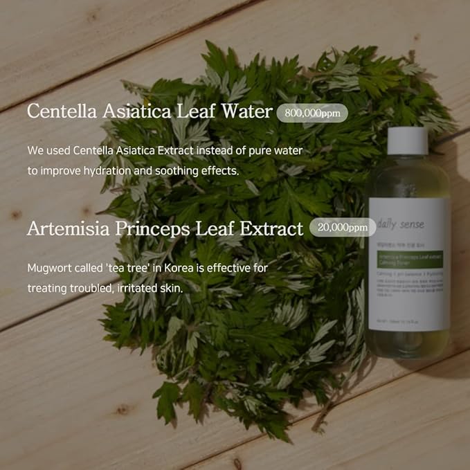 Artemisia Soothing Facial Toner – Korean Skincare, NO Alcohol, Plant-Based, Cruelty Free, Soothing Toner for Sensitive Skin,300ml, 10.14 fl.oz
