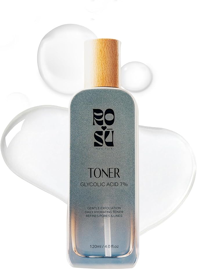 Glycolic Acid 7% Toner - 120 ml Exfoliating Facial Toner, Pore Minimizing, PH Balancing, Alcohol-Free Formula for All Skin Types,Use Daily for Refreshing and Hydrate Skin
