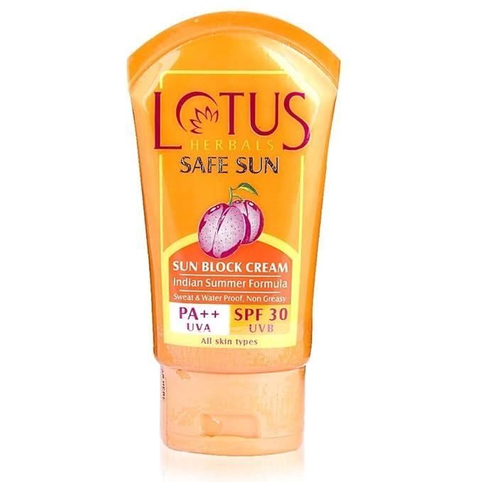 Lotus Herbals Safe Sun Sun Block Cream SPF 30, 50g (Pack of 2)