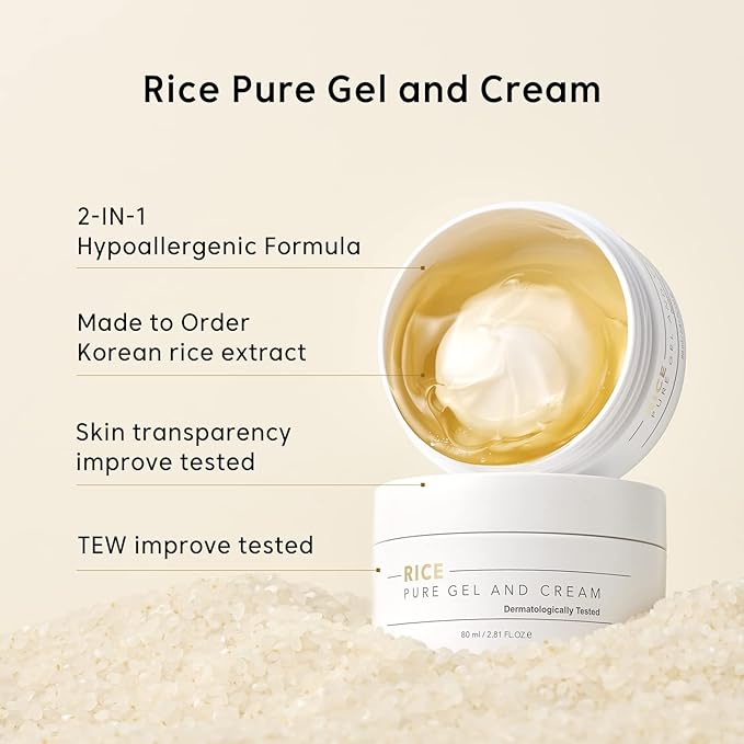 Rice Pure 3-Step Set [Cleanser & Toner & Cream]