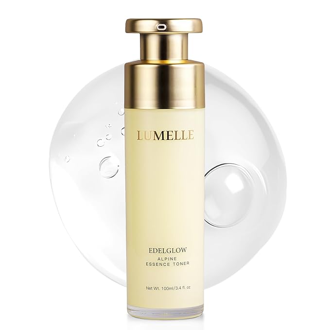 LUMELLE Hydrating Essence Toner with Natural Edelweiss - Intense Hydration & Skin Barrier Repair for Glowing Face Skin Care-100ml/3.4 fl. oz