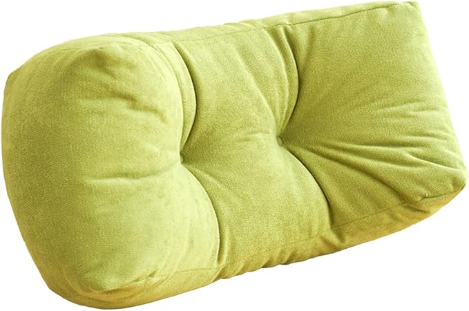 Back Pillow for Chair, Lumbar Support Pillow for Office Chair Lower Back Pain Relief Soft Cushion Car Bed Couch Sitting High Elasticity (Green, 35cm*16cm*20cm)