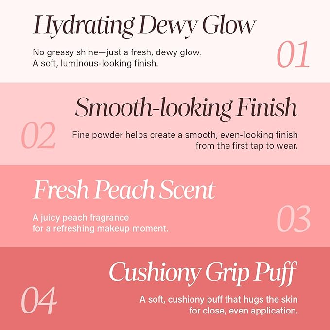 INGA Water Glow Daily Cushion Foundation (13N Fair Beige) - Natural Dewy Finish, Hydrating, Lightweight & Buildable Coverage, Skin-Fit Texture, Quick and Easy Radiant Glow