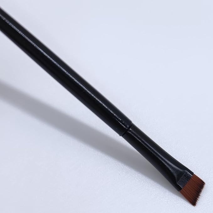 50 Pieces Angled Brow Brush, 4" Flat Slanted Premium Eyebrow Brush, Tint Brushes, Cosmetic Blending Brush, Eyeshadow Concealer Makeup Brush, Professional Precision Eye Beauty Cosmetic Tool for Women