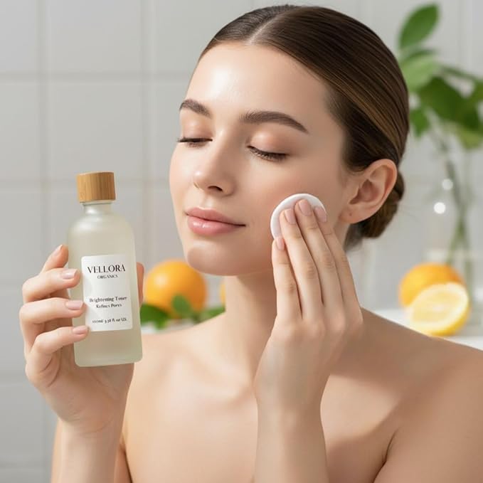 GOODY 2'S Vellora Organics Brightening Toner – Natural Skin Care Toner, 100ml (3.38 fl. oz)