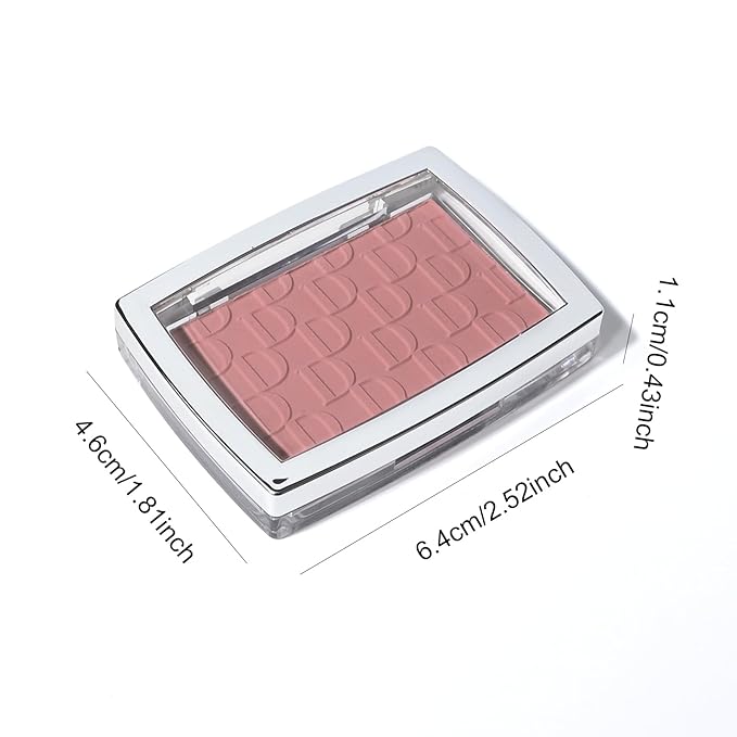 KYDA Powder Blush, Radiant Glow Face Blusher, Blendable Formula, Lasting Moisturizing, Ultra Fine Lightweight Texture, Rosewood