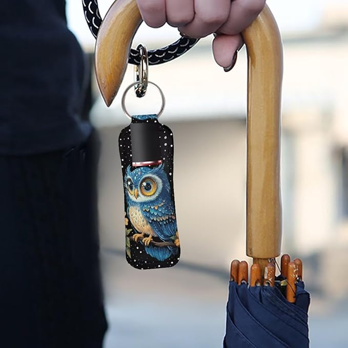 Pensura Chapstick Holder Keychain Fashion 5 Pcs Car Keychain Holder Portable Chapstick Holder Keep from Scratched and Dust
