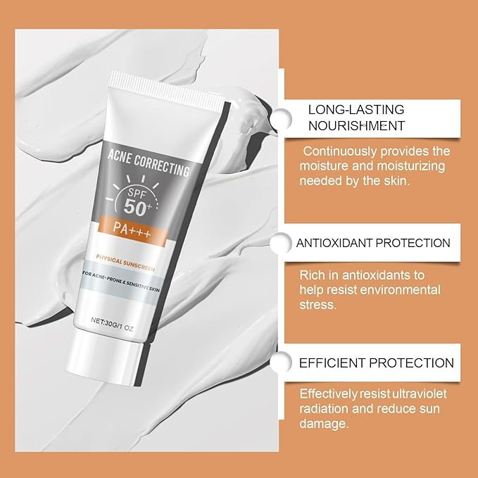 Clear Facial Sunscreen Lightweight Hydrating Sun Lotion, Refreshing Non-Greasy, Daily Sun Protection Moisturizing Nourishing Skin Care