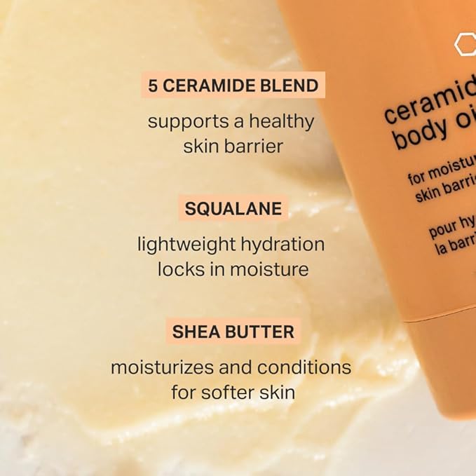 Cocokind Ceramide Body Oil Stick, Mess-Free Moisturizer, All Skin Types including Sensitive Skin, Fragrance Free, Cruelty Free, Vegan, 1.7 oz