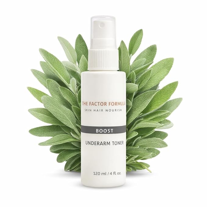 Underarm Toner, Natural Deodorant Primer, 12-Hour Odor Control, Skin Evening & Soothing Formula, Sensitive Skin Friendly - Sage
