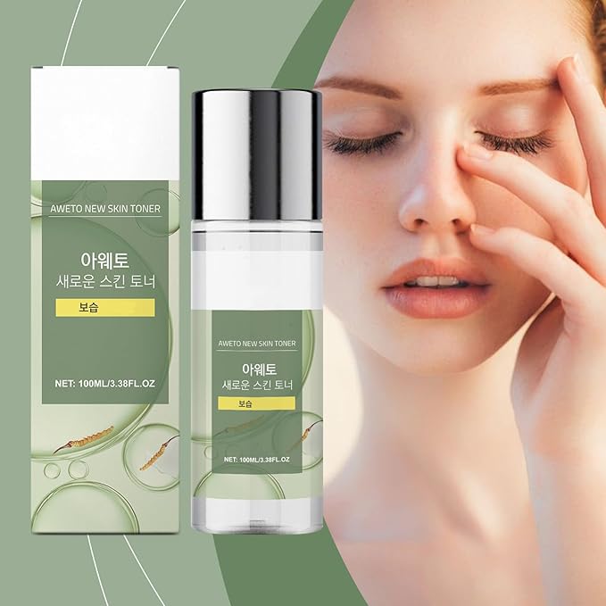 Cordyceps & Hyaluronic Acid Firming Facial Toner, with Aloe Vera, Skin Refreshing & Plumping Essence, Helps Improve Skin’s Look of Dryness & Comfort, 3.38 fl oz