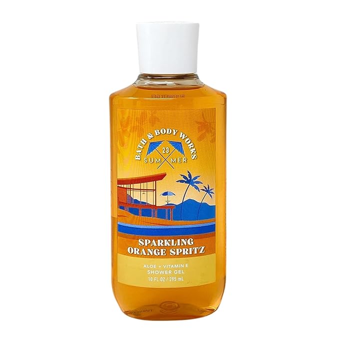 Bath & Body Works Sparking Orange Spritz Signature Collection Shower Gel For Women 10 Fl Oz (Sparking Orange Spritz)