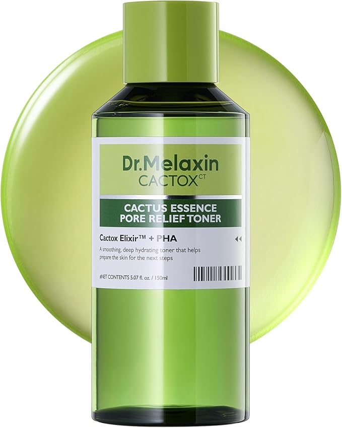 Dr.Melaxin Cactox Cactus Essence Pore Relief Toner 150ml – Hydrating & Soothing Facial Toner for Sensitive Skin, Barrier Care, Gentle Pore Care