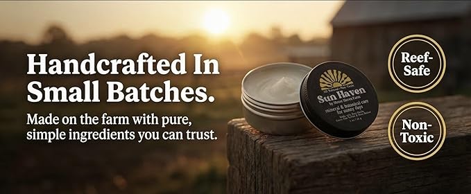 Sun Haven Mineral & Botanical Care for Sunny Days - Natural Protection | Non-Nano Zinc, Grass-Fed Tallow, Shea Butter & Botanicals | Reef-Safe, Non-Toxic, Family Friendly