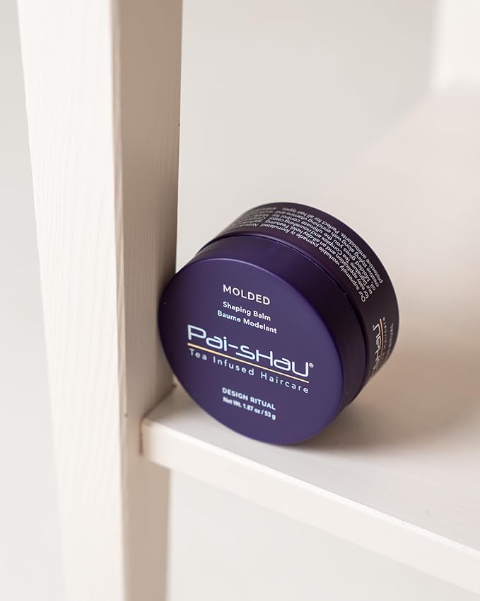 Pai-Shau - Molded Shaping Balm, Flexible Hold Styling Balm for Texture, Control and Shine, Lightweight Hair Cream with Castor Oil and Antioxidants for All Hair Types