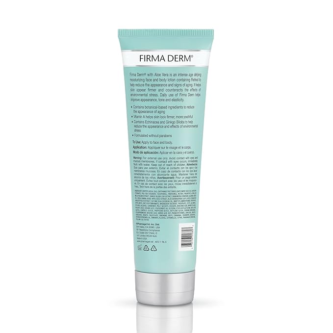 Pharmagel Firma Derm Age Defying Moisturizing Lotion | Daily Moisturizer Body Lotion for Dry Skin | Anti-Aging & Firming Moisturizer - 3 fl. oz.