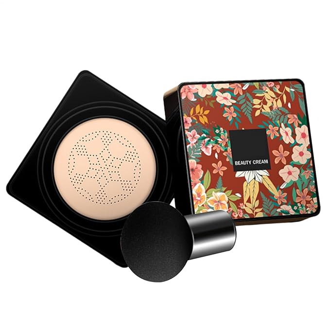 Bb Cream Cushion Foundation - BB Cream, Head Air CC Creams, Waterproof Makeup Foundation | Sweat-Proof | Makeup Primer With s Brush For Even Skin Tone