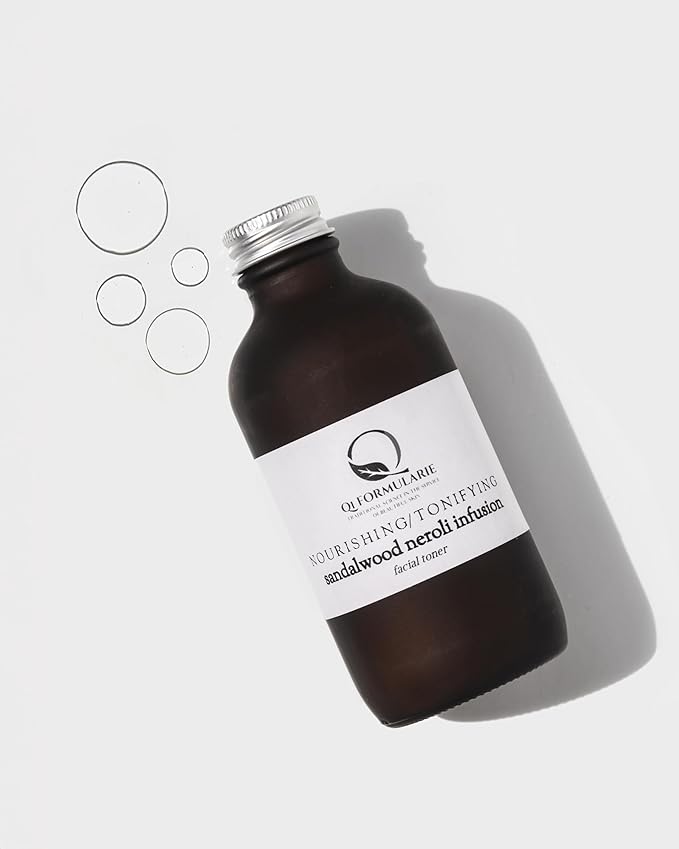 Nourishing Facial Toner, Sandalwood Neroli Balancing Infusion, 4 oz. Glass Bottle