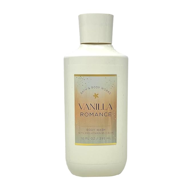 Bath & Body Works Vanilla Romance 3 Pack Body Wash Set with a Natural Oats Bar Soap - Full Size