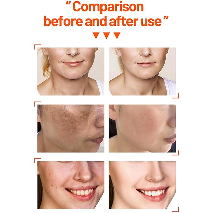 DISAAR BEAUTY Vitamin C Organic Orange Extract Skin Care Set Facial Wash Toner Serum Face Cream Moisturizing Reduce Wrinkles Hydrate 30ml+30ml+10ml+15g 4PCS