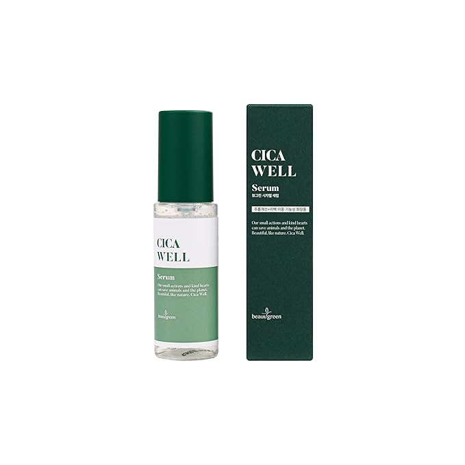 Beauugreen cica well Vegan, Cruelty Free, Paraben Free toner booster serum