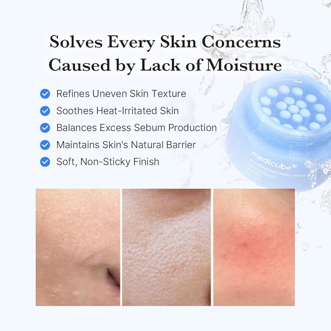 medicube Daily Hydration Capsule Duo: Hyaluronic Acid Cream and Deep Vitamin C Capsule Cream | Radiance Boosting and Soothing Daily Moisturizer Set for Balanced, Hydrated, and Healthy Skin