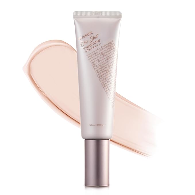 Tone-Up Cream SPF50+ PA++++ Multipurpose Makeup Base, Primer, Quick Skin Tone Balancer, Lightweight,with Niacinamide, Korean skincare