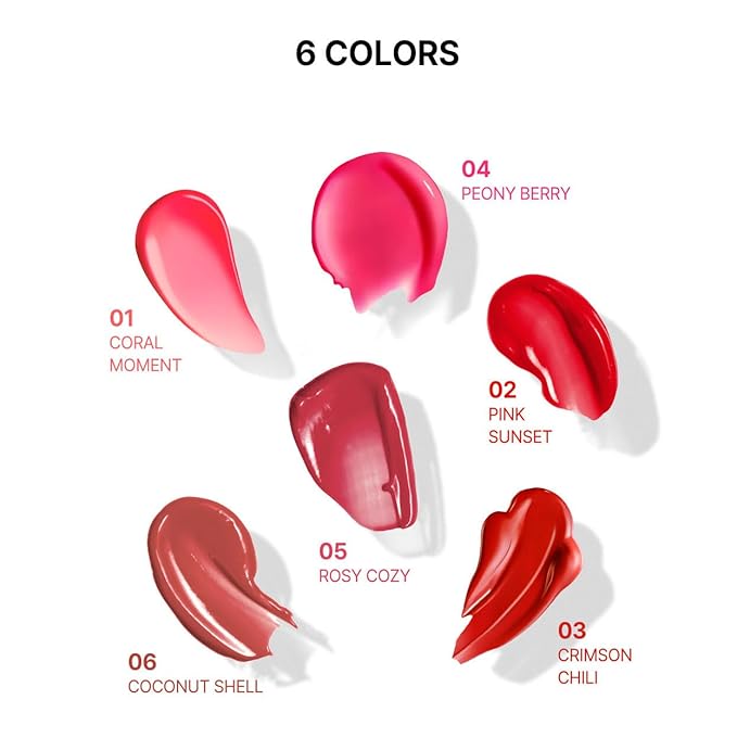 YNM Candy Gloss Balm (04 PEONY BERRY, 3g) (+9 colors) K-beauty, Tinted, Color Lipstick Balm, Glossy, Moisture, korean, Jello lips, Non-Sticky and Long-lasting