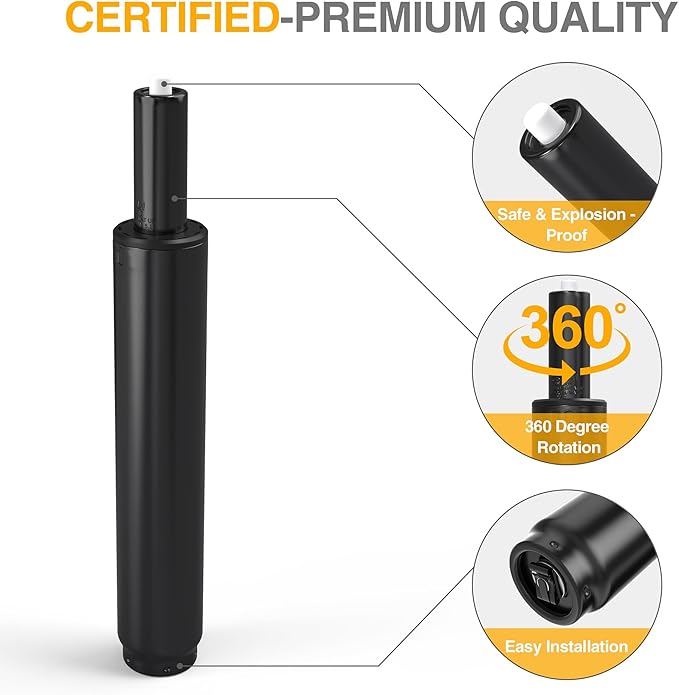 Office Chair Cylinder Replacement,Heavy-Duty Gas Lift Cylinder Fits Most Chairs,Highest End Class 4 Hydraulic Pneumatic Piston, Universal Size