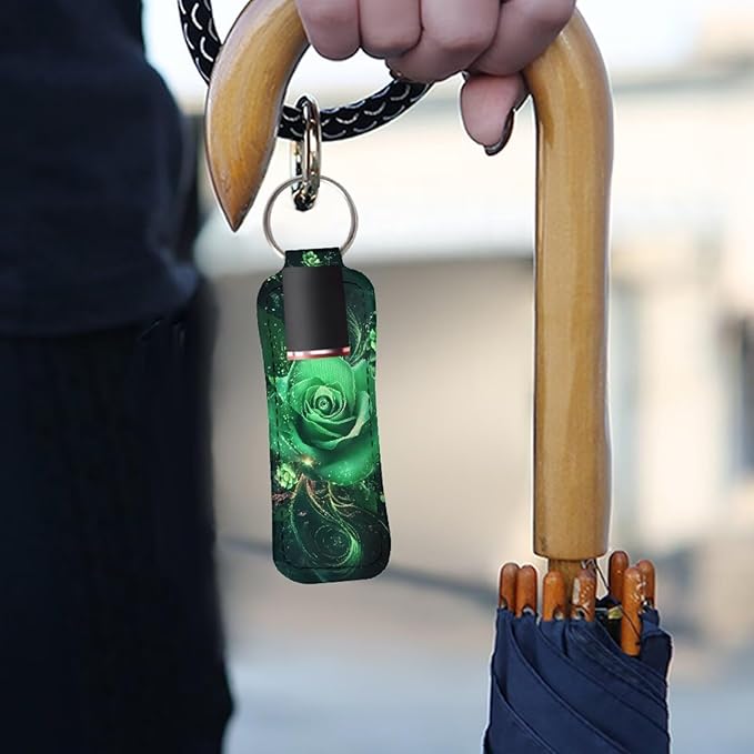 Pensura Chapstick Holder Keychain Fashion 5 Pcs Car Keychain Holder Portable Chapstick Holder Keep from Scratched and Dust