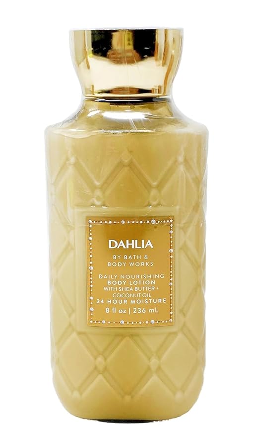 Bath and Body Works Super Smooth Body Lotion Sets Gift For Women 8 Oz (8 Fl Oz (Pack of 1), Dahlia)