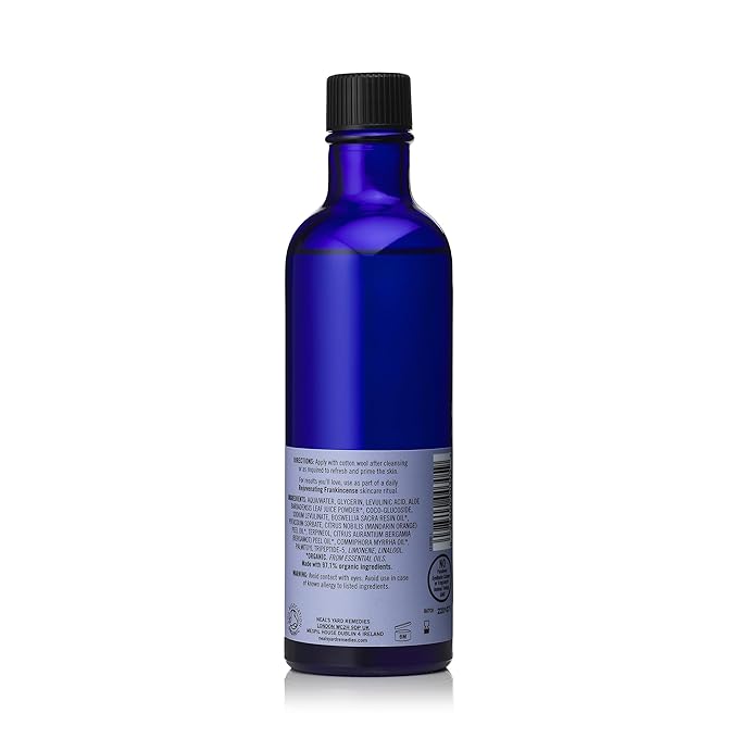 Neal's Yard Remedies Rejuvinating Frankincense Toner, Facial Toning Lotion, Hydrates, Refines & Primes, Vegan & Cruelty-Free, 200ml