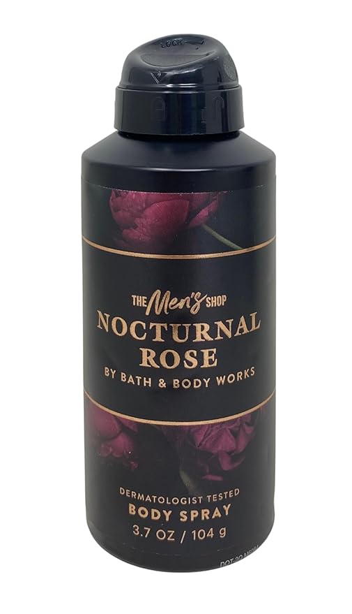 Bath & Body Works The Men's Collection Nocturnal Rose Body Spray and 3-in-1 Hair, Face & Body Wash with a Clay Baby Bar Soap