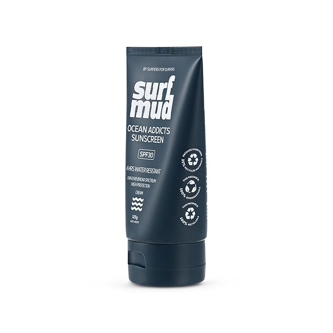 Ocean Addicts SPF30 Sunscreen 125g SURFMUD Australia