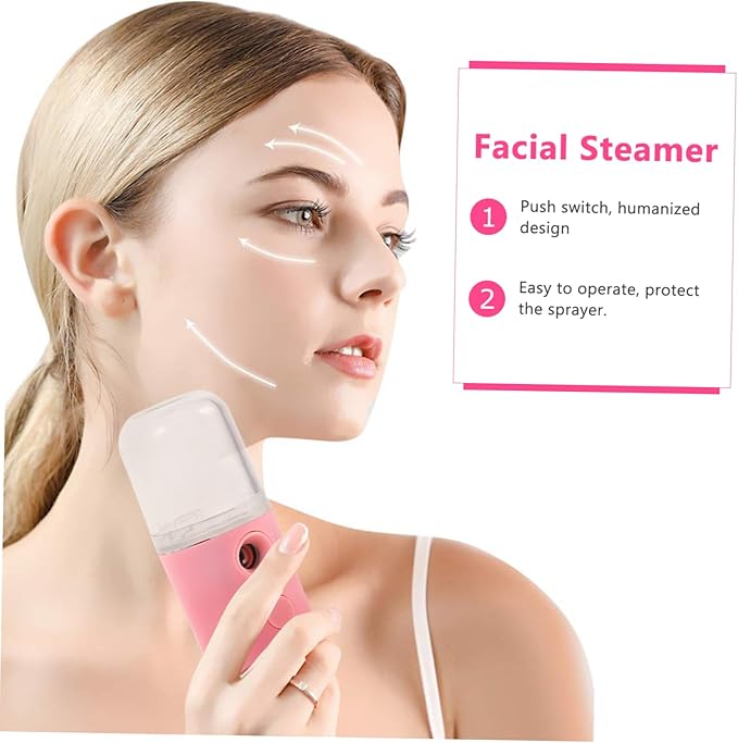 Baluue Portable Nano Facial Hot Spray Toner for Face Makeup Device Charging Face Sprayer