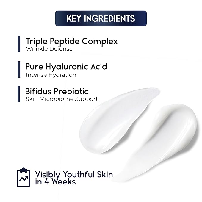 Instant Face Lift Cream for Older Women 60 Plus - Wrinkle Cream for Deep Wrinkles - Face Moisturizer for Women Dry Skin - Night Cream Anti Aging - 1.69 Fl Oz