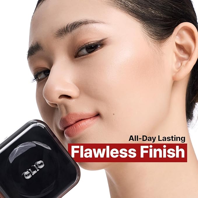 CLIO Kill Cover Founwear Cushion Foundation, Flawless Full Coverage with Matte Finish, Covering Pigmentation and Blemish, Long-Lasting, Creamy Lightweight Texture, Korean Cushion (19N PORCELAIN)