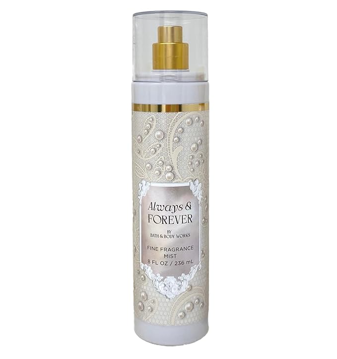 Bath & Body Works Always & Forever 3 Pack Fragrance Mist Bundle with a Wild Jasmine Bar Soap - Full Size