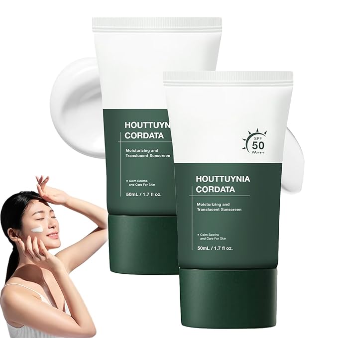 Silky Moisture Sun Cream, Silky Moisture Sunscreen, Moisturizing Sunscreen Korean SPF 50, Daily Hydrating Sun Essence (2PC)