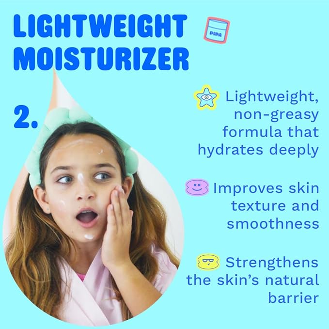 Pipa Skincare Daily Glow Bundle for Kids & Tweens – Smooth Operator Moisturizer, Squeaky Clean Cleanser & Cute Pouch for Gentle, Hydrating, and Effective Daily Skincare - Kids Skin Care Gift Set