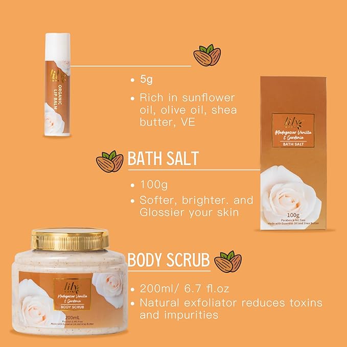 Mothers Day Gifts for Women - 10-Piece Honey Almond Bath and Body Gift Set for Women Spa Gift Basket Self Care Kit | Valentines Day, Birthday, Christmas Gifts, All Occasion Holiday Present